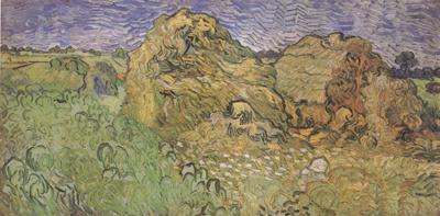 Vincent Van Gogh Field with Wheat Stacks (nn04) china oil painting image